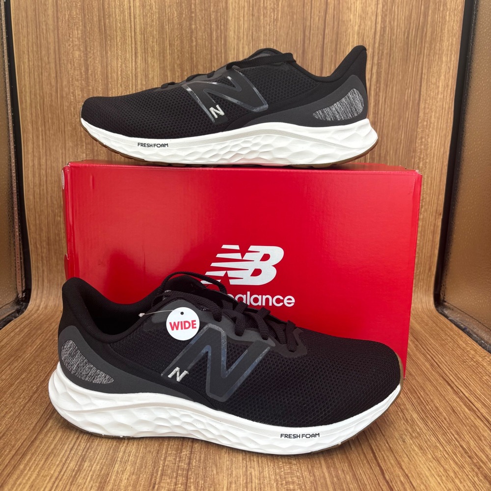 New Balance Fresh Foam Arishi v4 Mens 10.5 Black Grey Extra Wide MARISEK4 NEW